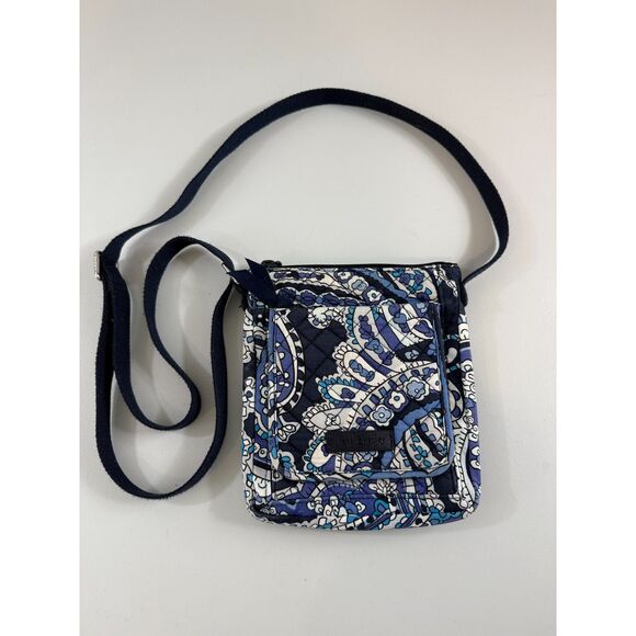 Vera Bradley Deep Night Paisley Small Crossbody Bag Purse Handbag - Picture 1 of 12